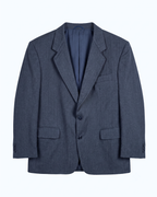 Vintage Weller Pure New Wool Blue Blazer (Swiss Fabric) - 2XL