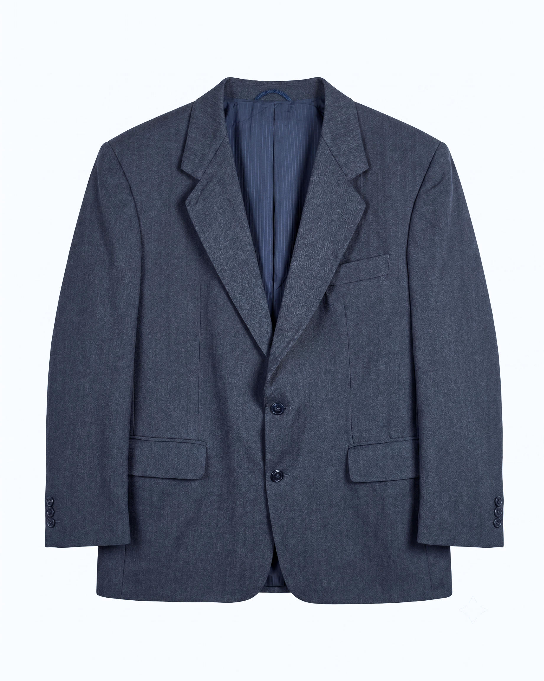 Vintage Weller Pure New Wool Blue Blazer (Swiss Fabric) - 2XL