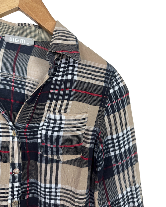 Wem Plaid Women's Shirt - Medium