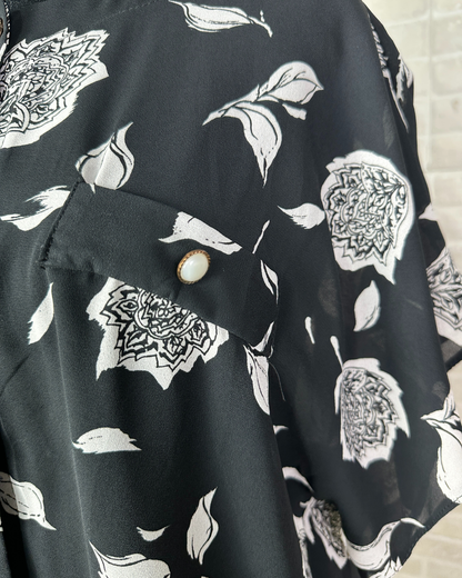 Vintage Canda Floral Women's Blouse