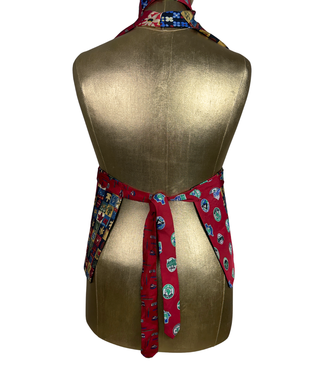 Handmade Upcycled Tie Halter Vest Top & Choker