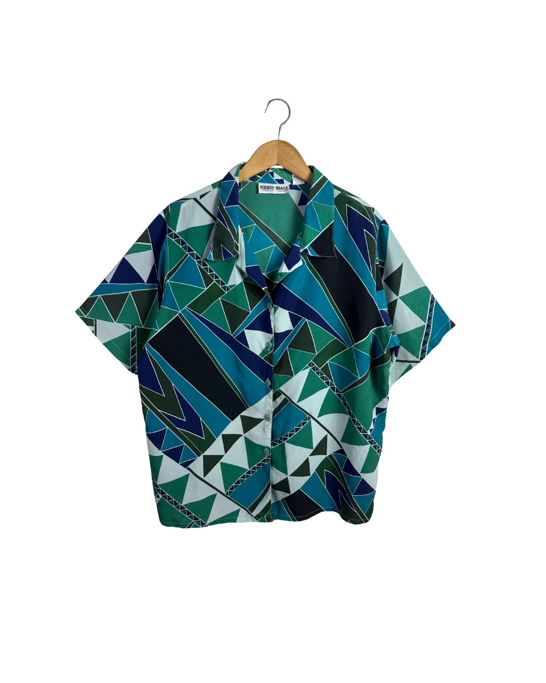 Mirror Image Geometric Shirt 2XL