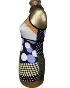 Y2K Abstract Geometric Polka Dot Cami - Small