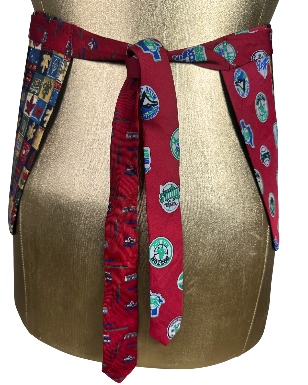 Handmade Upcycled Tie Halter Vest Top & Choker