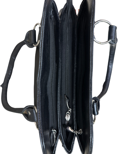 Vintage Black Quilted Genuine Leather Shoulder Bag