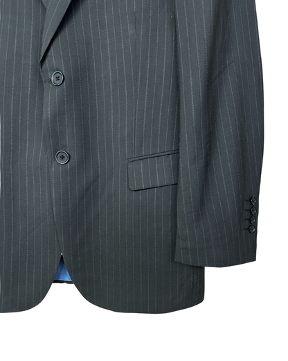 2000s Pierre Cardin Paris Pinstripe Wool Full Suit - Size 54