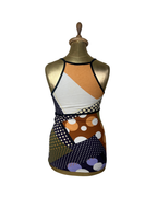Y2K Abstract Geometric Polka Dot Cami - Small