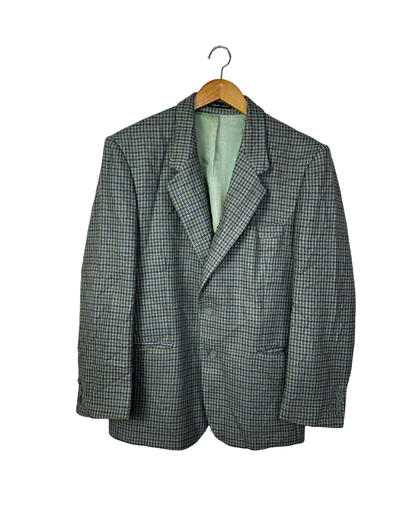 Vintage Sartoria Lord Checkered Wool Blazer - 52