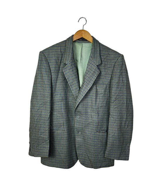Vintage Sartoria Lord Checkered Wool Blazer - 52