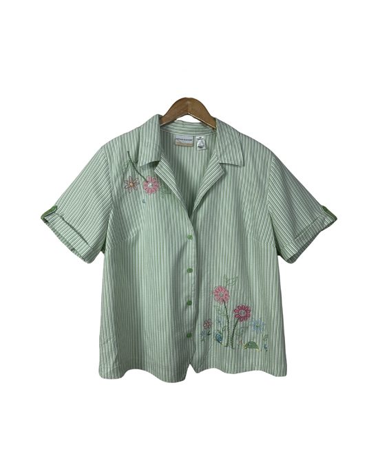 Vintage Alfred Dunner Embroidered Shirt - Women's 2XL