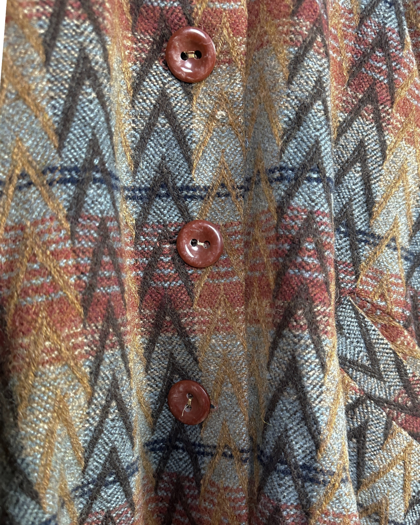 Vintage Wool-Blend A-Line Women's Coat