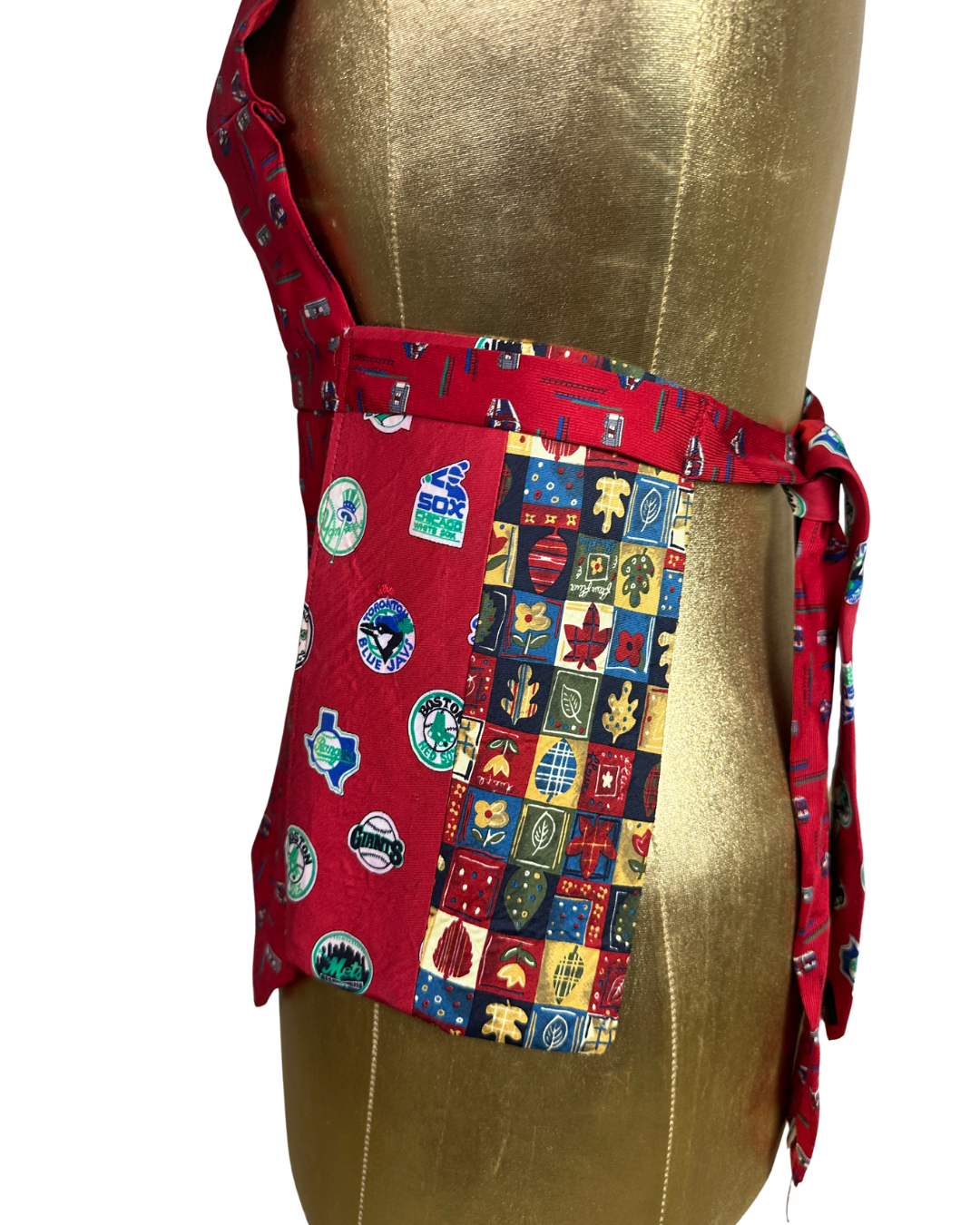 Handmade Upcycled Tie Halter Vest Top & Choker