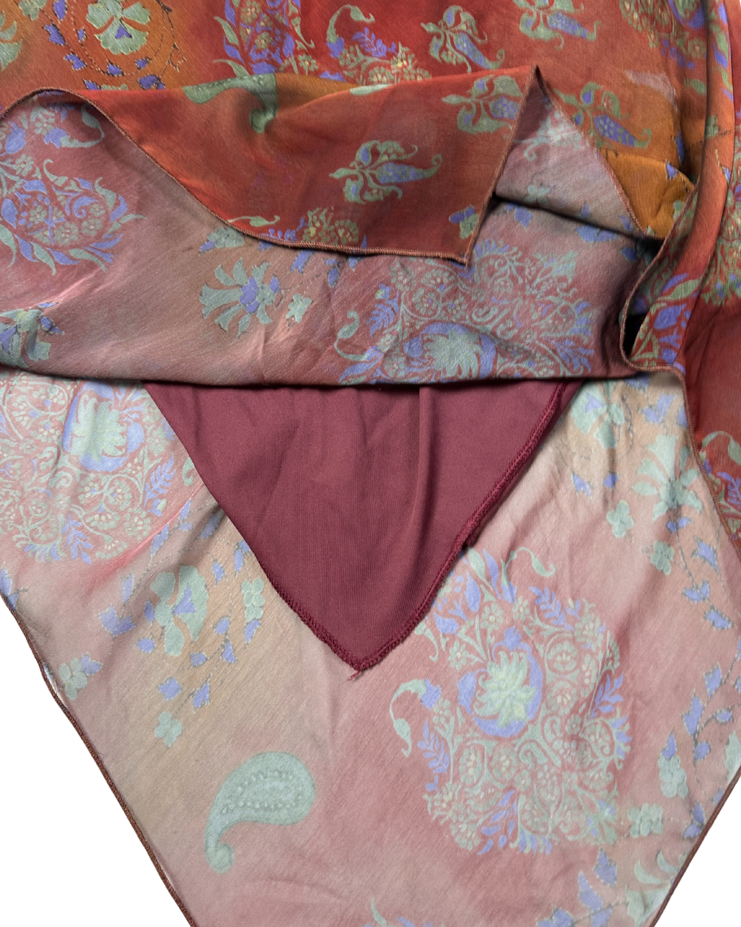 Vintage Paisley Print Skirt
