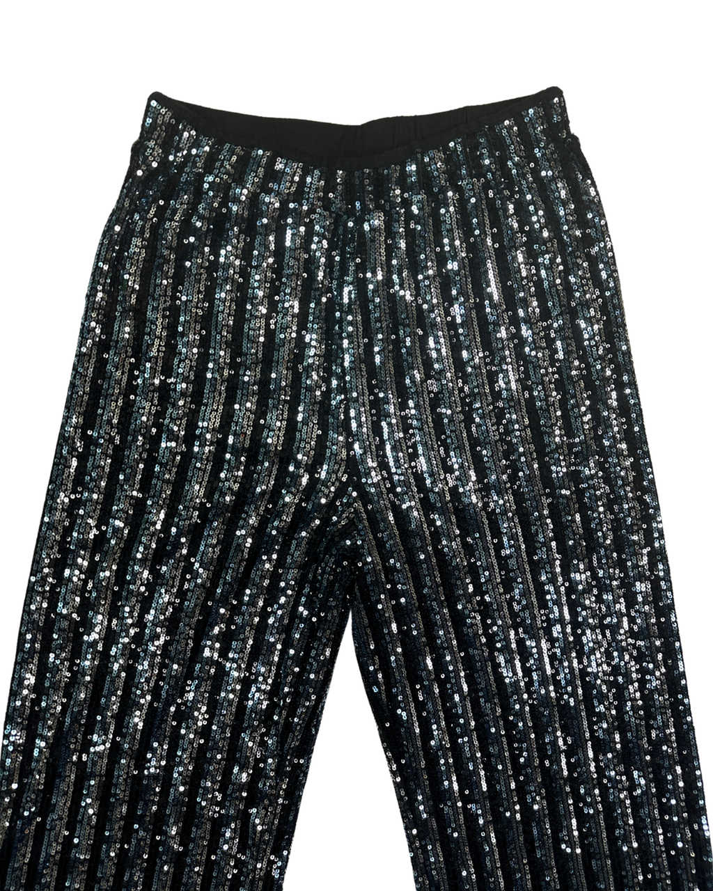 Striped Sequin Wide Leg Pants