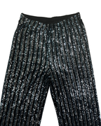 Striped Sequin Wide Leg Pants