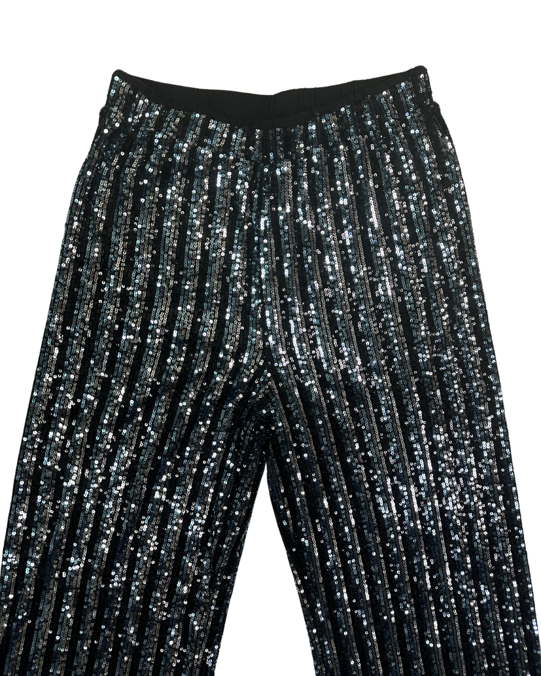 Striped Sequin Wide Leg Pants