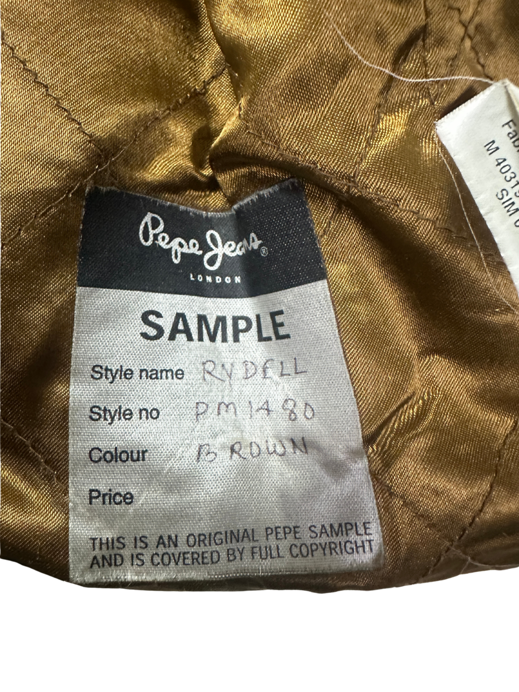 90s Vintage Pepe Jeans Distressed Genuine Sheep Leather Moto Jacket (Rare Sample)