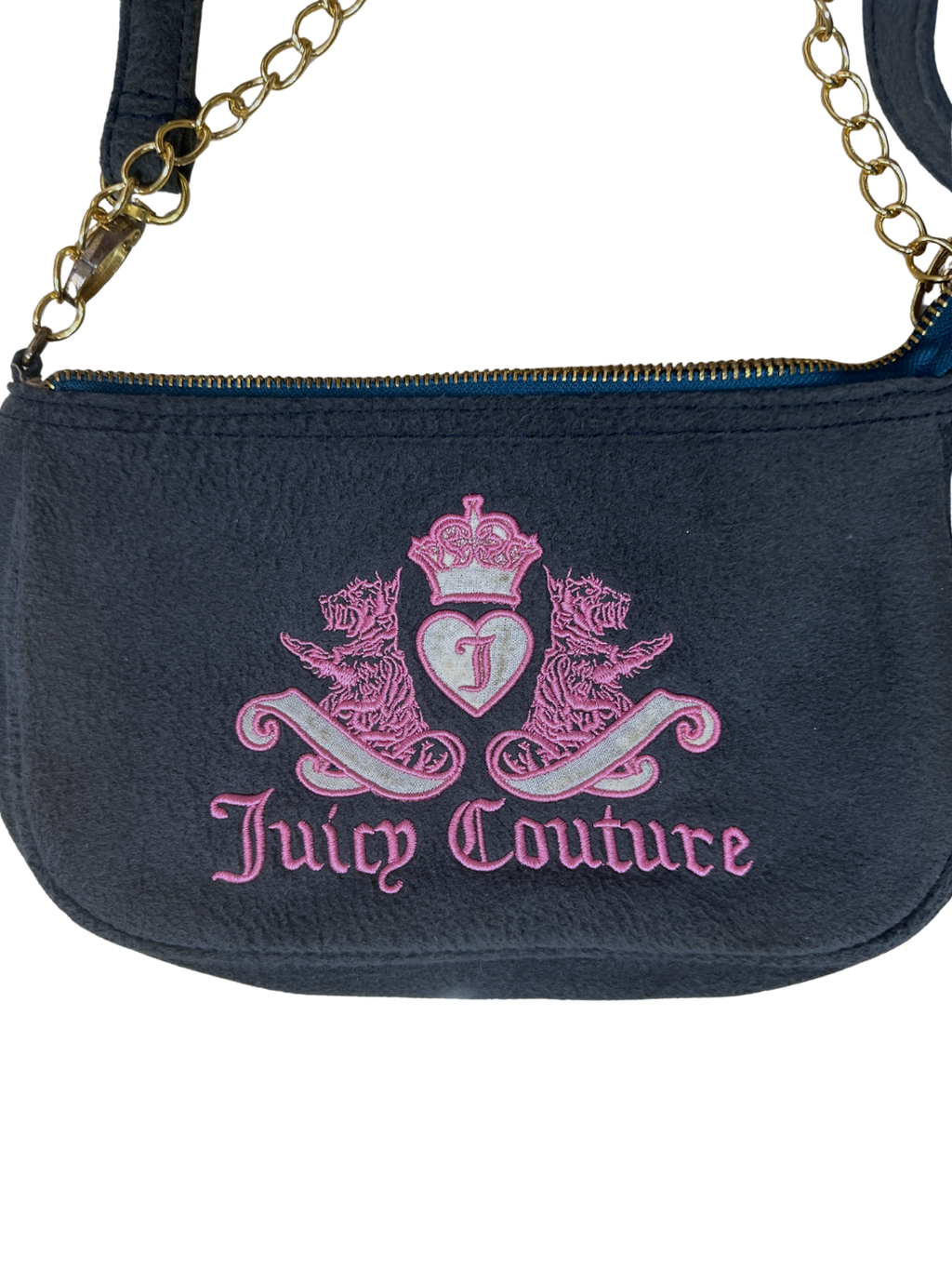Y2K Juicy Couture Chain Shoulder Bag w/ Detachable Strap