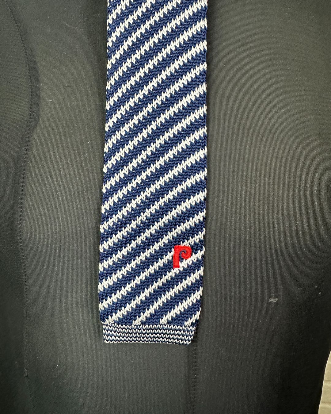 Prince Striped Knit Necktie