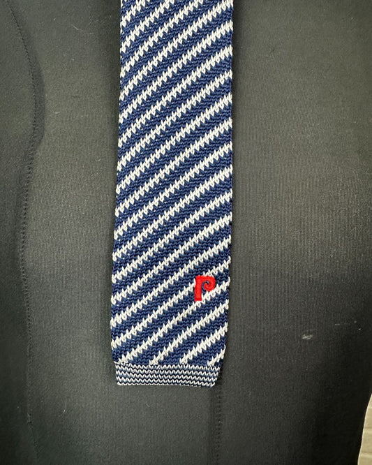 Prince Striped Knit Necktie