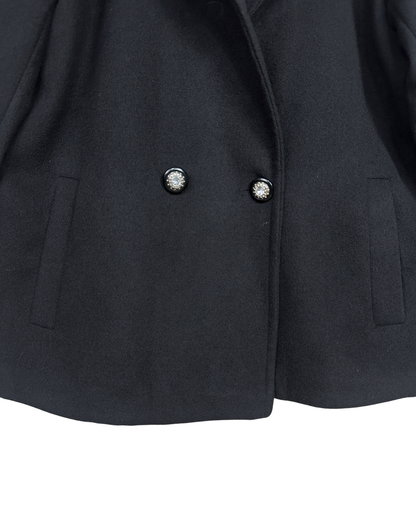 Vintage Women's Military Style Double Breasted Blazer