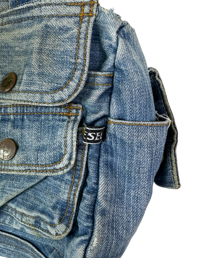 Vintage Diesel Denim Satchel Bag