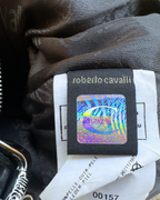 Y2K Just Cavalli Leather Shoulder Bag
