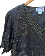 Shakti Embroidered Beaded 100% Silk Blouse