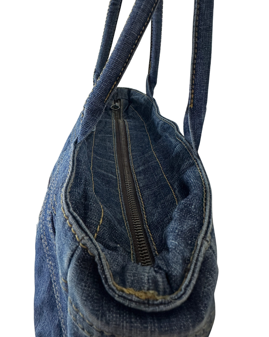 Esprit Y2K Multi-Pocket Denim Shoulder Bag