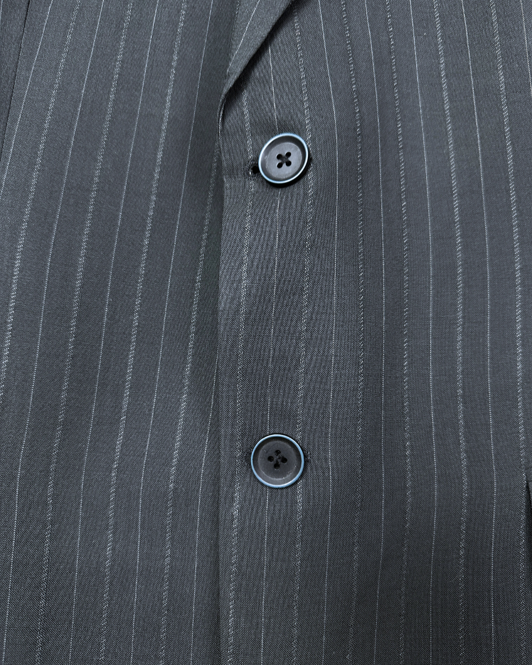 2000s Pierre Cardin Paris Pinstripe Wool Full Suit - Size 54
