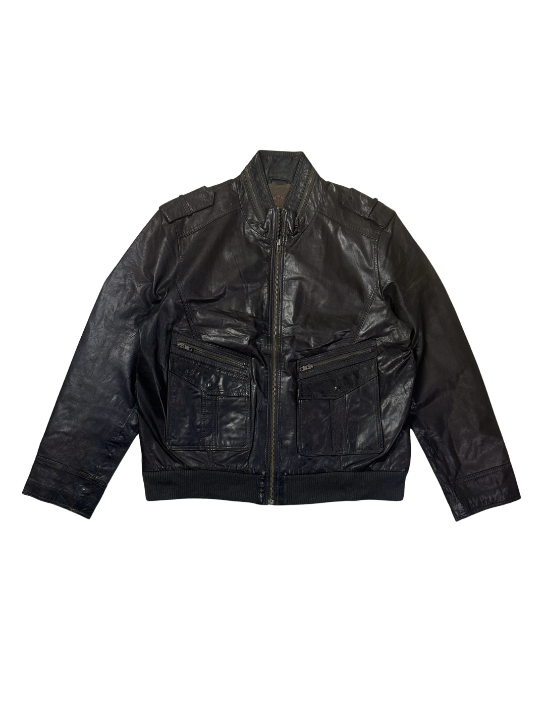 ARMA 'R.C.A.F. Legend' Dark Brown Genuine Leather Aviator Bomber Jacket