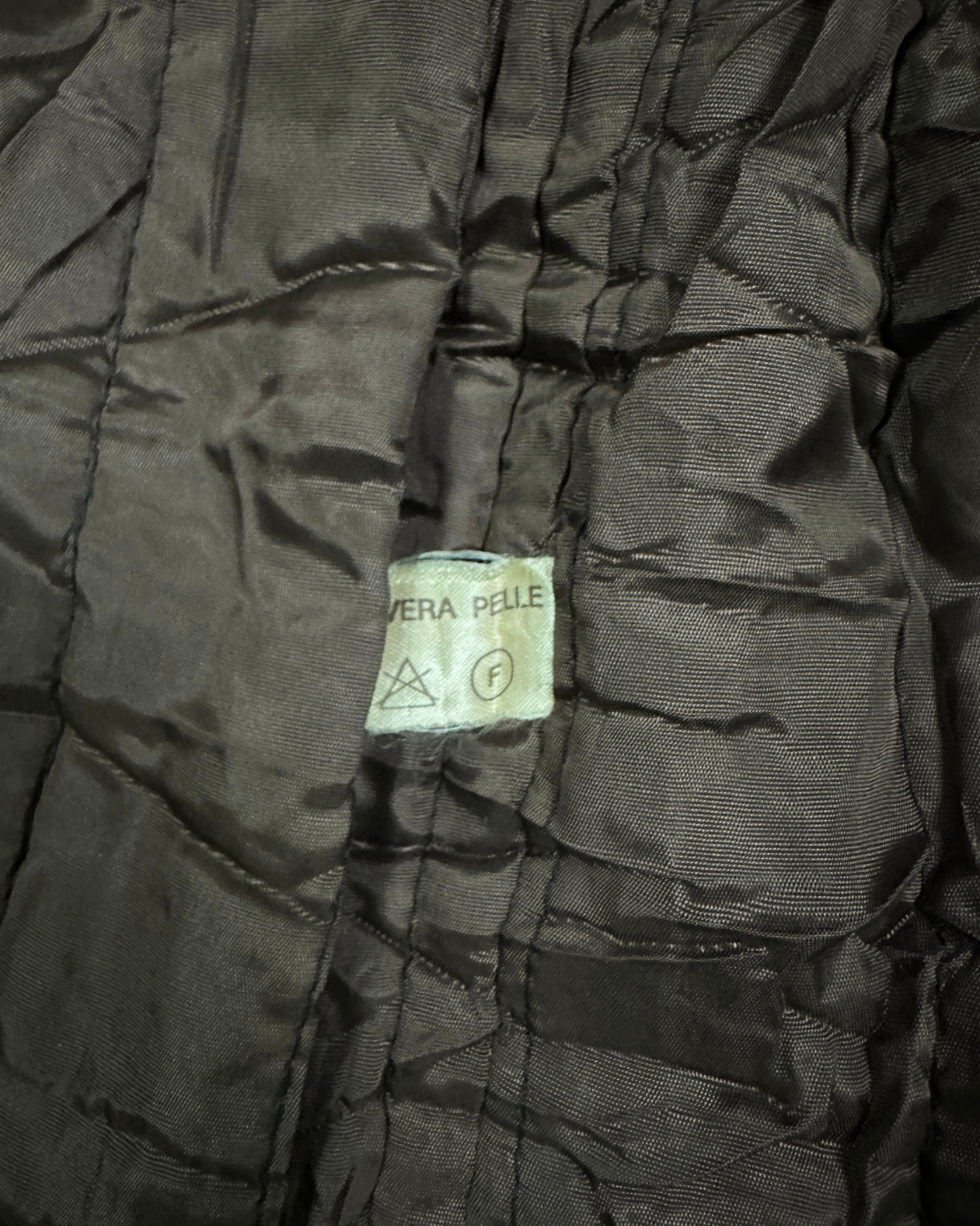 Vintage Genuine Leather Brown Coat