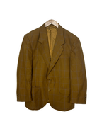 Vintage Brown Checkered Blazer - Large