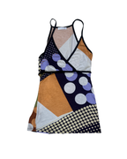 Y2K Abstract Geometric Polka Dot Cami - Small