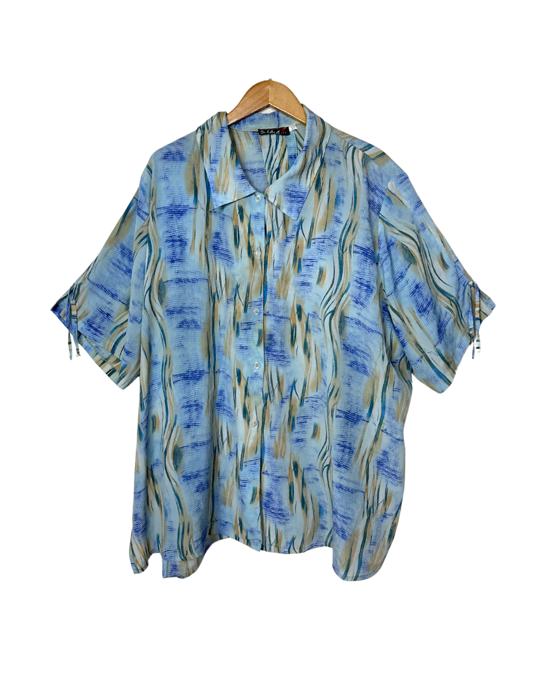 Si Belle Et Shirt with Back Button Detail - Oversized 3XL