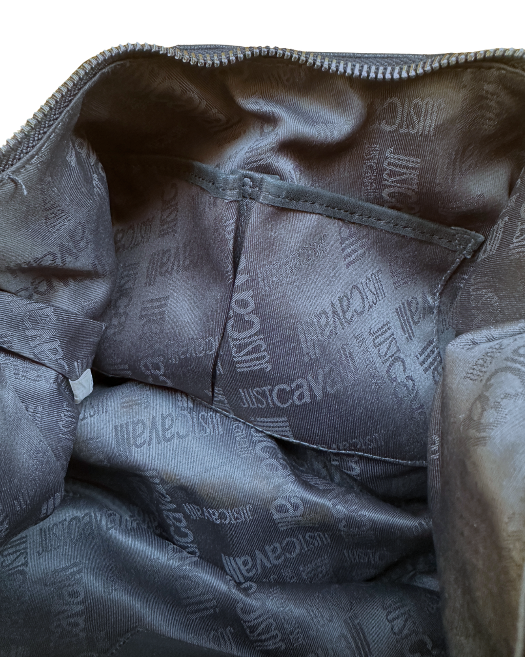 Y2K Just Cavalli Leather Shoulder Bag