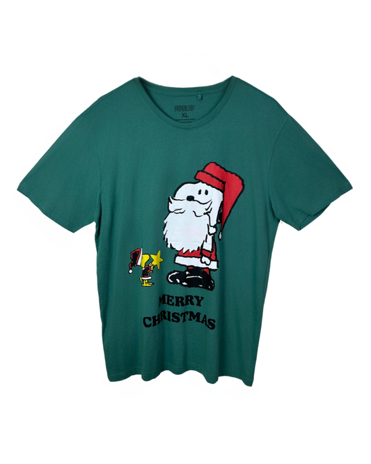 Peanuts Christmas Themed Graphic T-shirt XL