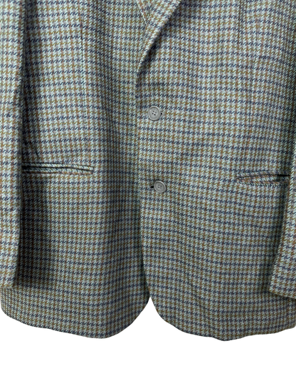 Vintage Sartoria Lord Checkered Wool Blazer - 52