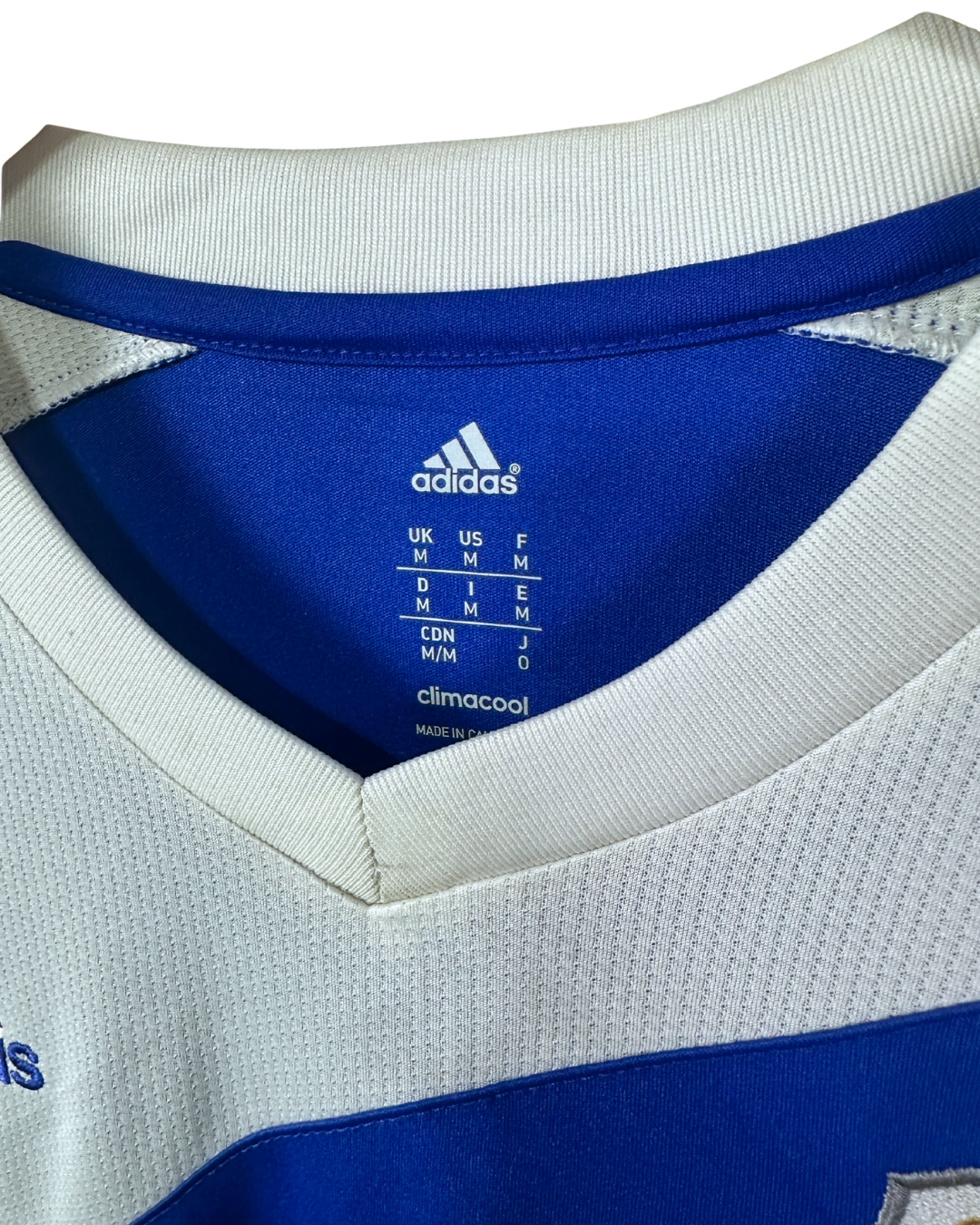 2014 Adidas Blue/white KGC FC Football Shirt Jersey - Medium