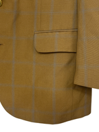 Vintage Brown Checkered Blazer - Large