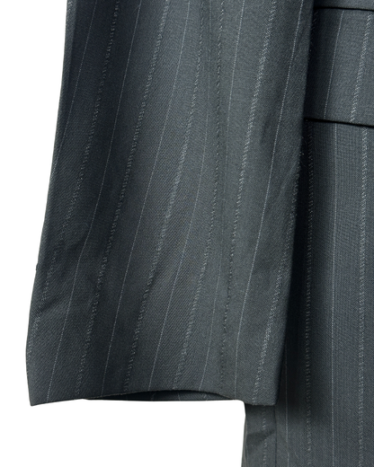 2000s Pierre Cardin Paris Pinstripe Wool Full Suit - Size 54