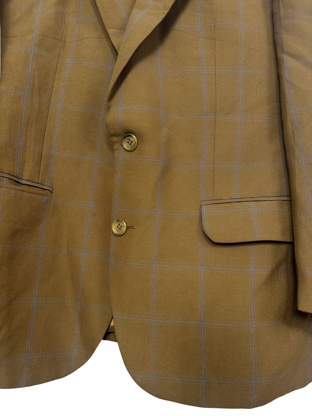 Vintage Brown Checkered Blazer - Large
