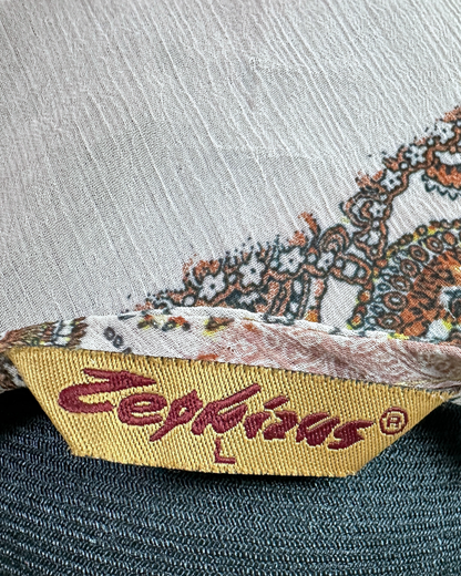 Boho Tunic Sequined Embroidered Blouse Large