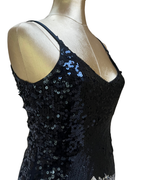 Maner Sequin Face Graphic Mini Dress
