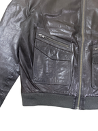ARMA 'R.C.A.F. Legend' Dark Brown Genuine Leather Aviator Bomber Jacket