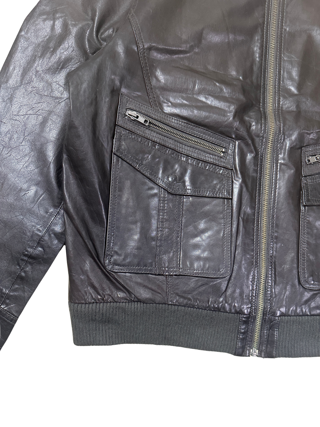 ARMA 'R.C.A.F. Legend' Dark Brown Genuine Leather Aviator Bomber Jacket