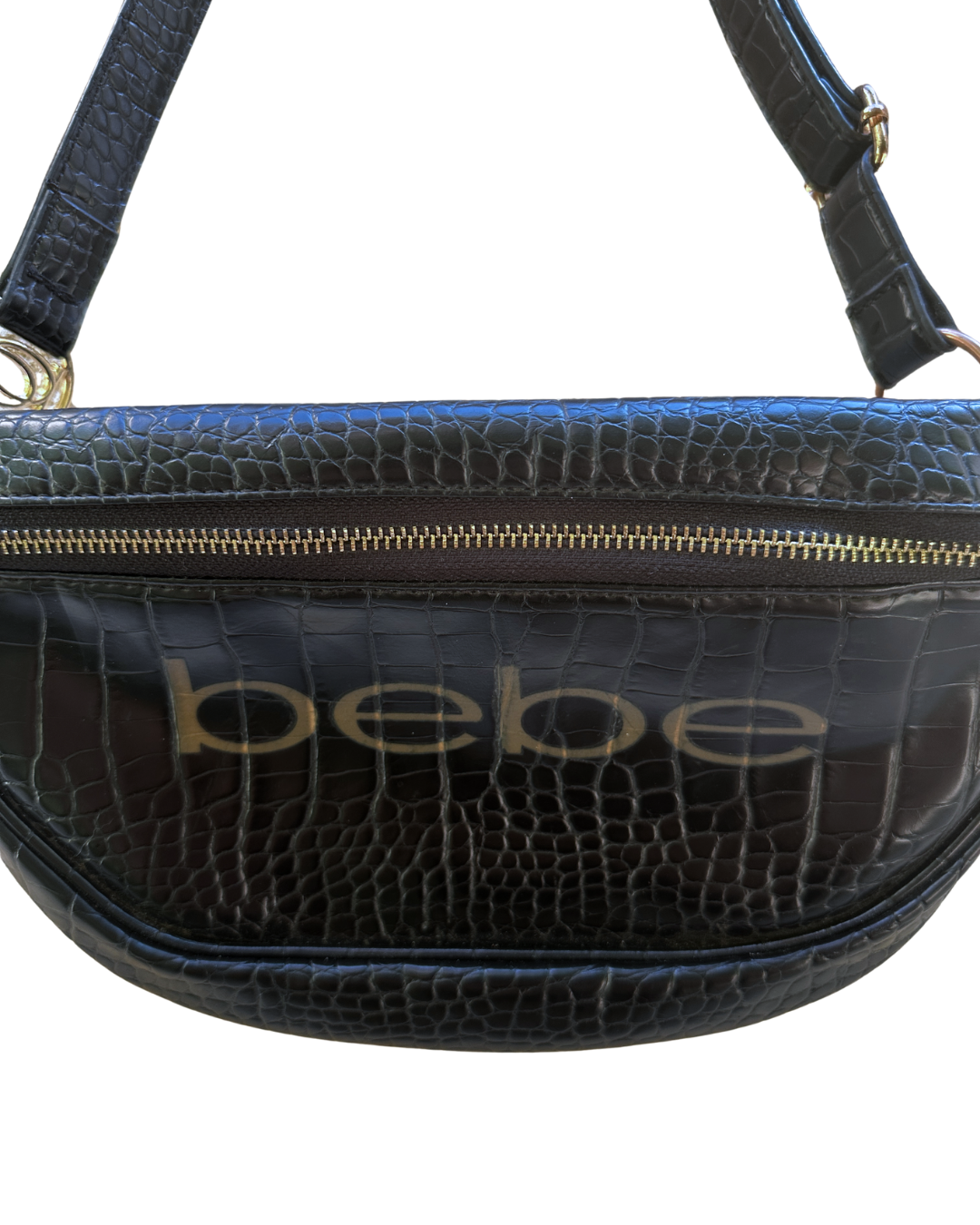 Bebe Josephine Croco Convertible Sling Belt Bag