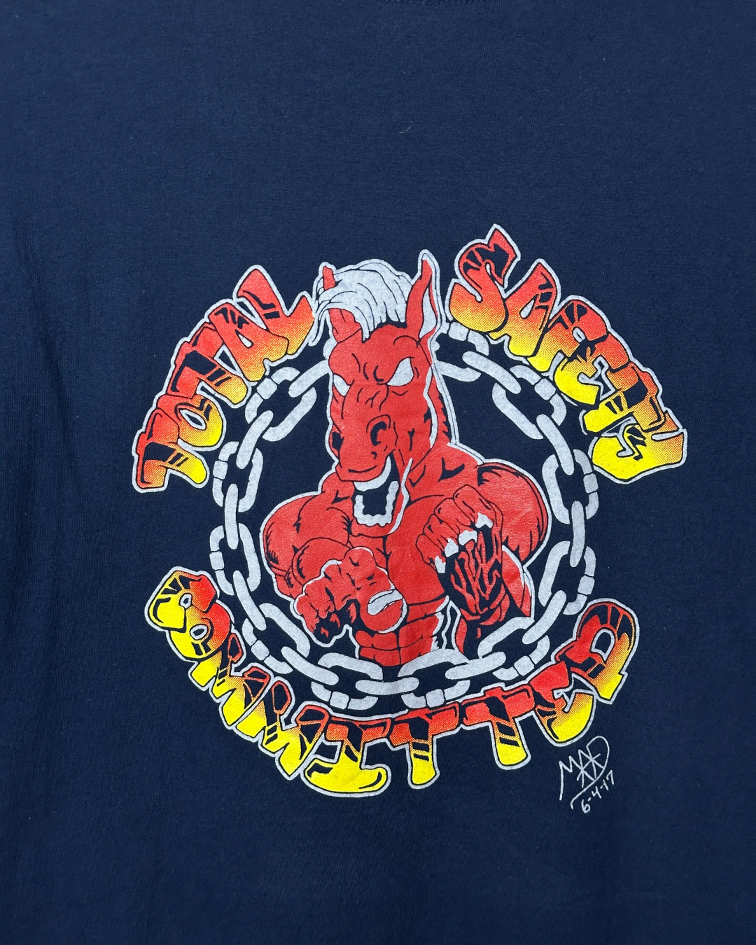 Vintage Devil Safety Graphic Tee – Gildan 3XL