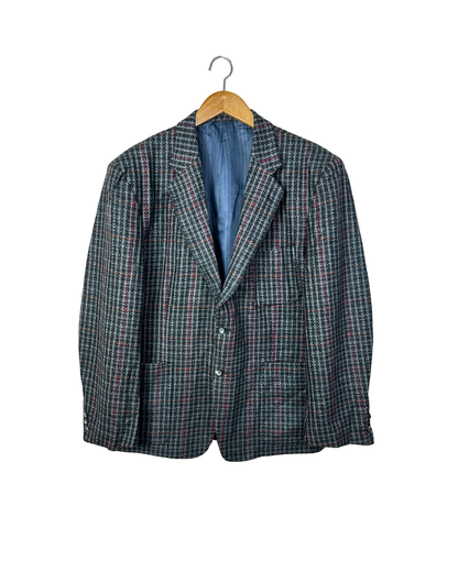 Vintage Facis Pure Virgin Woo lCheckered Blazer