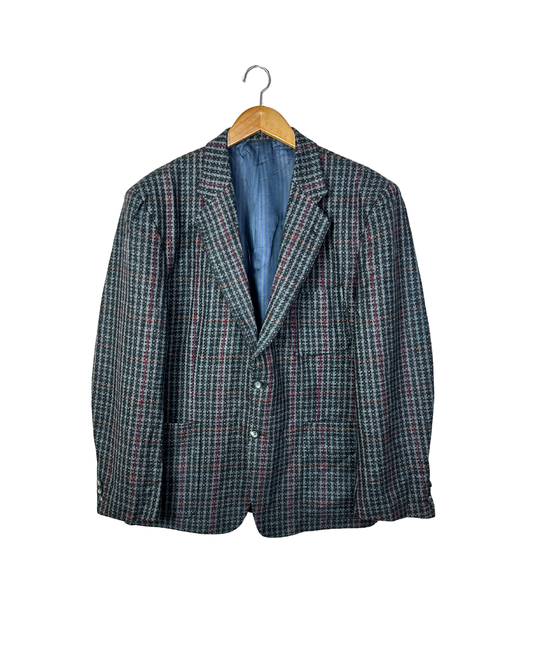 Vintage Facis Pure Virgin Woo lCheckered Blazer